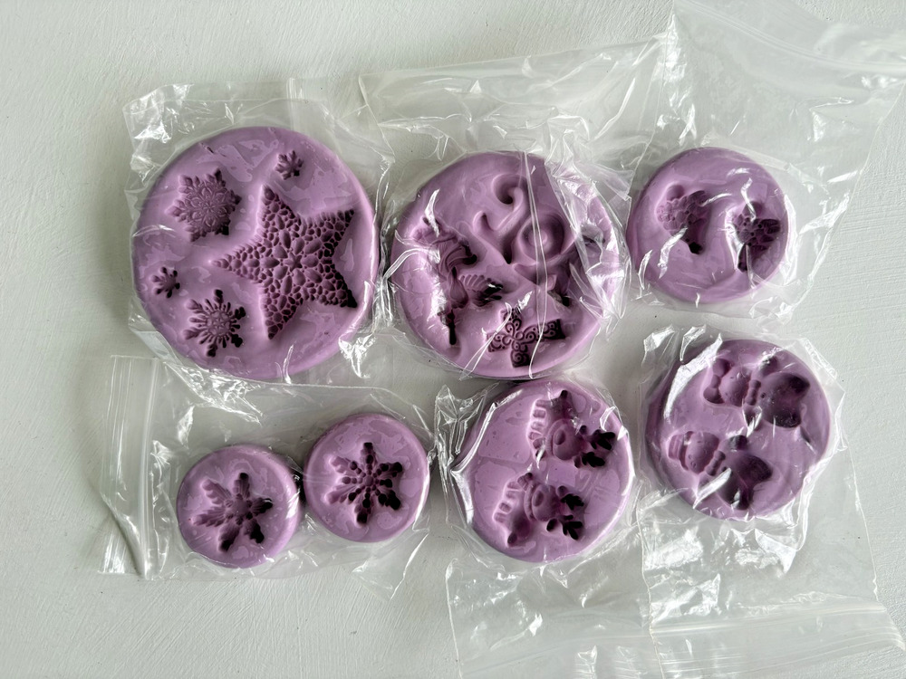 Silicone Molds Lot Of 7 Fondant Chocolate Resin Air Dry Clay
